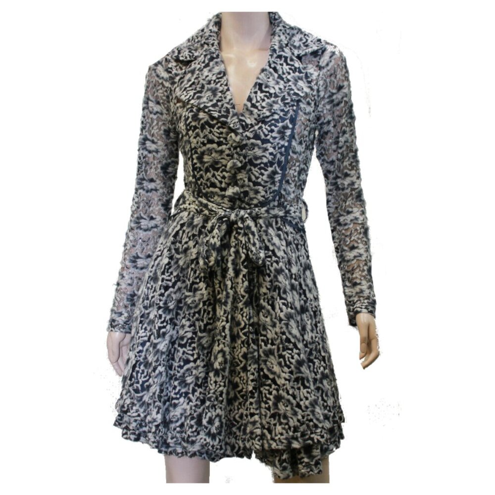 NWT Altar'd State Lace Goth Sheer Long Sleeve Bohemian Romance Jacket Dress Coat